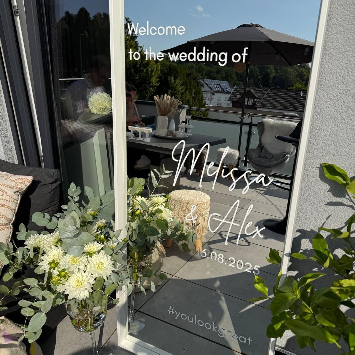 cropped Spiegel Hochzeit